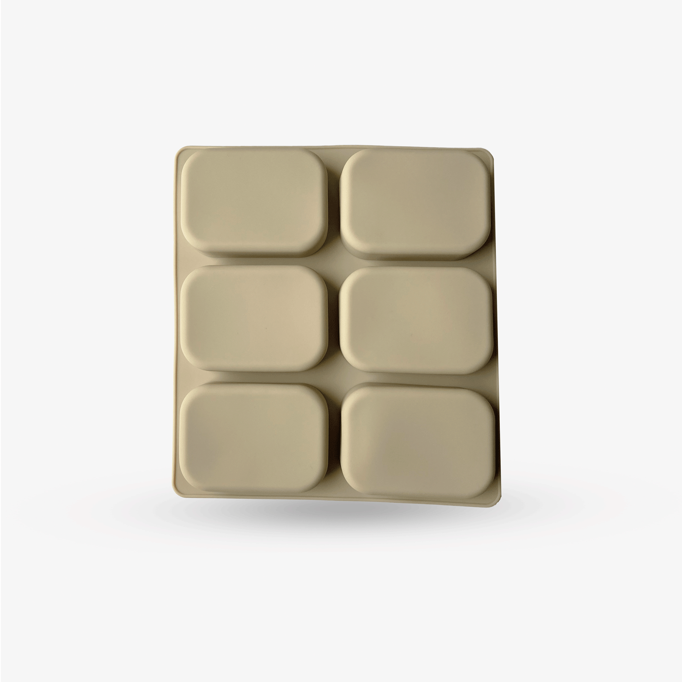 Molde rectangular borde redondo gris