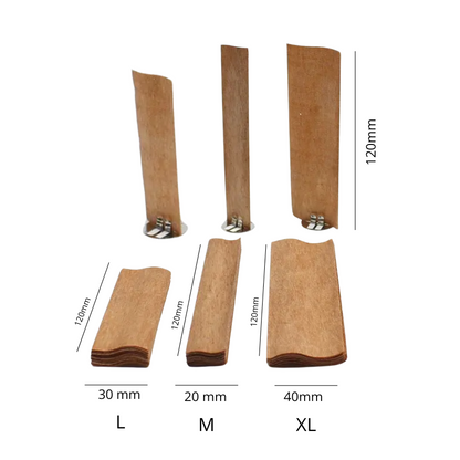 Pabilo de madera ondulada para velas