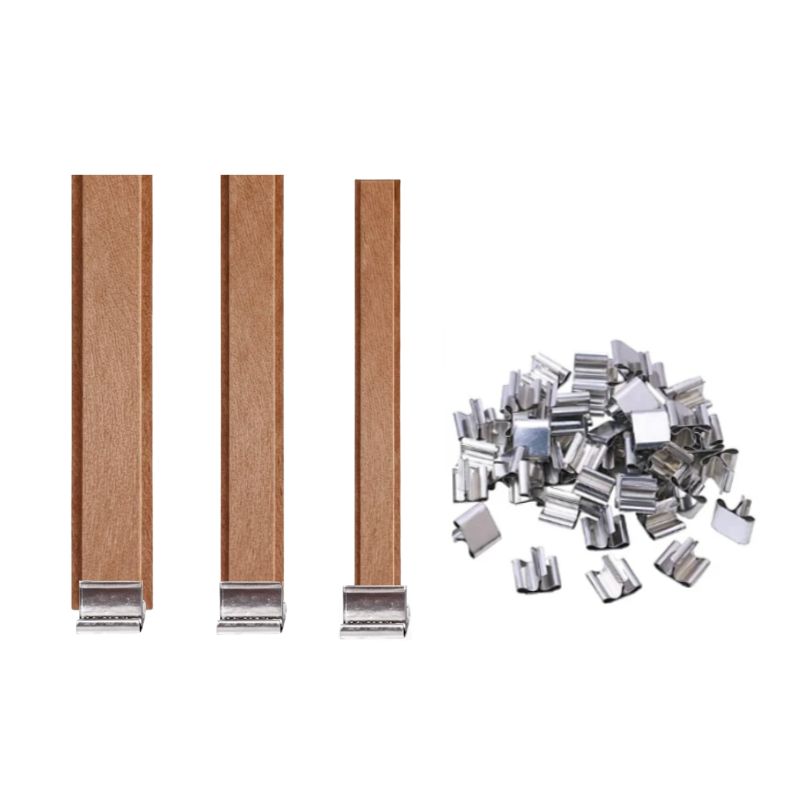 Pabilo de madera DOBLE para velas