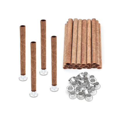 Pabilo de madera tubular para velas