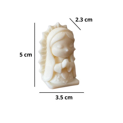 Molde Virgen de Guadalupe Mini – Silicona 3 Cavidades