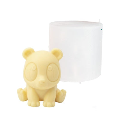 Molde oso panda bebé
