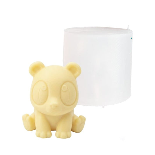 Molde oso panda bebé