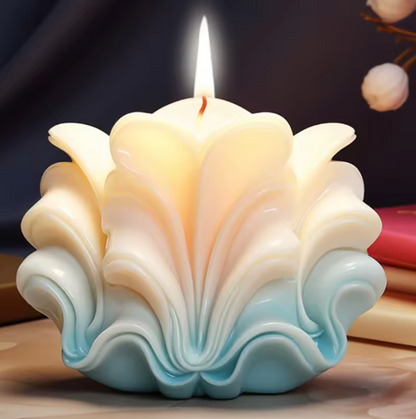 Molde silicona velas formas conchas 2