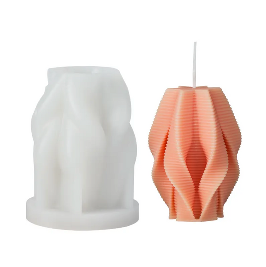 Molde silicona vela forma geometrica F