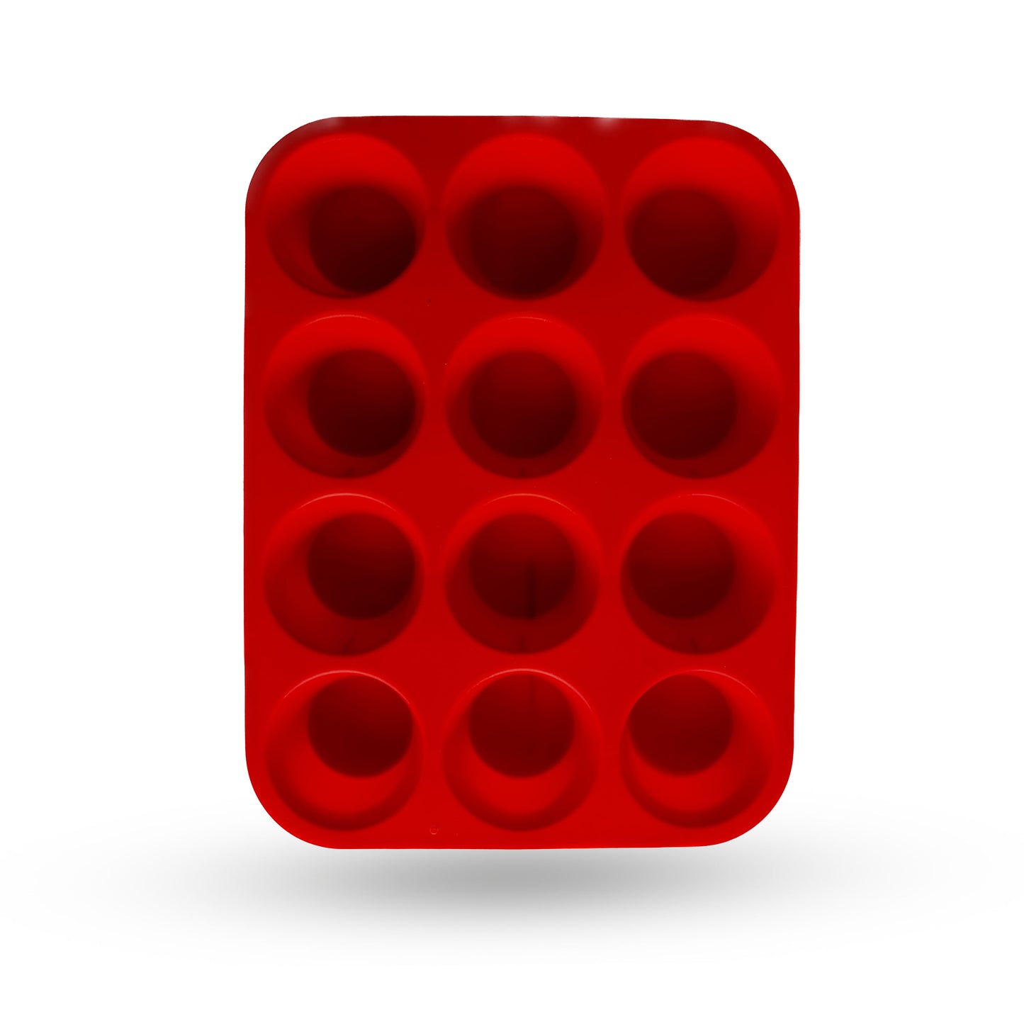 Molde silicona tipo cupcakes de 12 cavidades