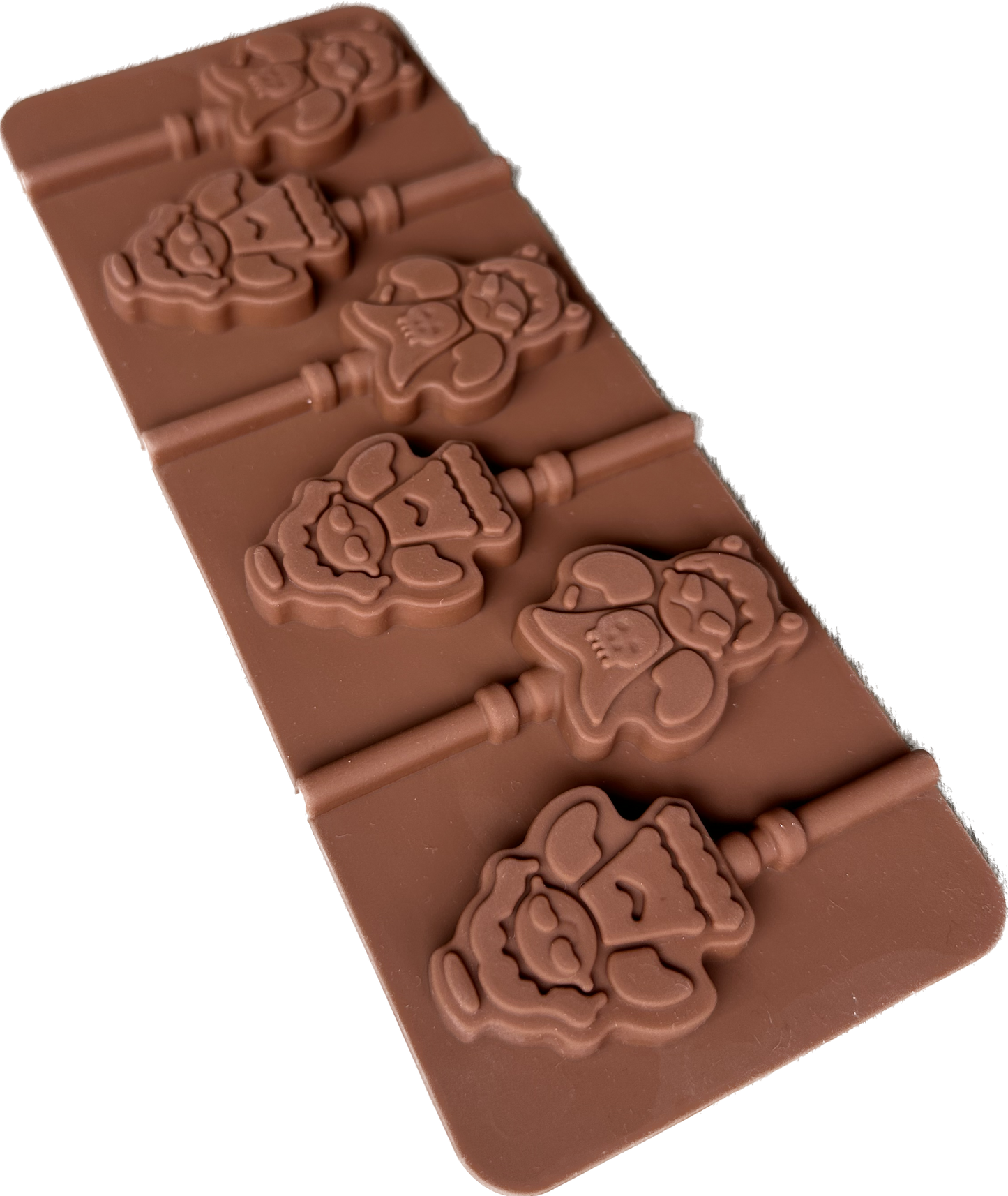 Molde de silicona para paleta tipo chupeta en forma de angel