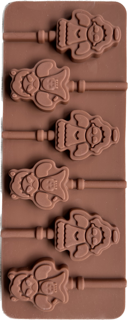 Molde de silicona para paleta tipo chupeta en forma de angel