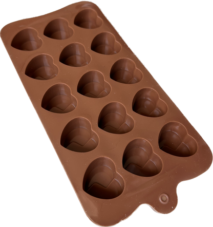 Molde silicona bombones de chocolate forma corazón