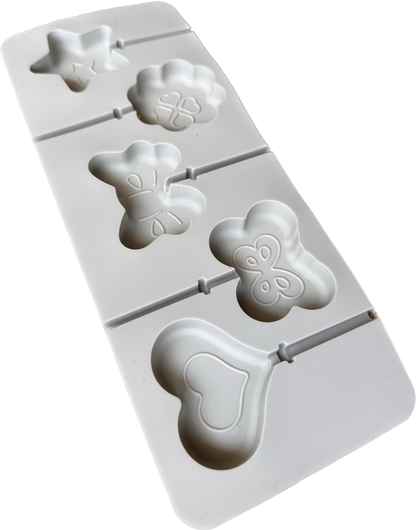 Molde de silicona para paleta tipo chupeta 5 formas