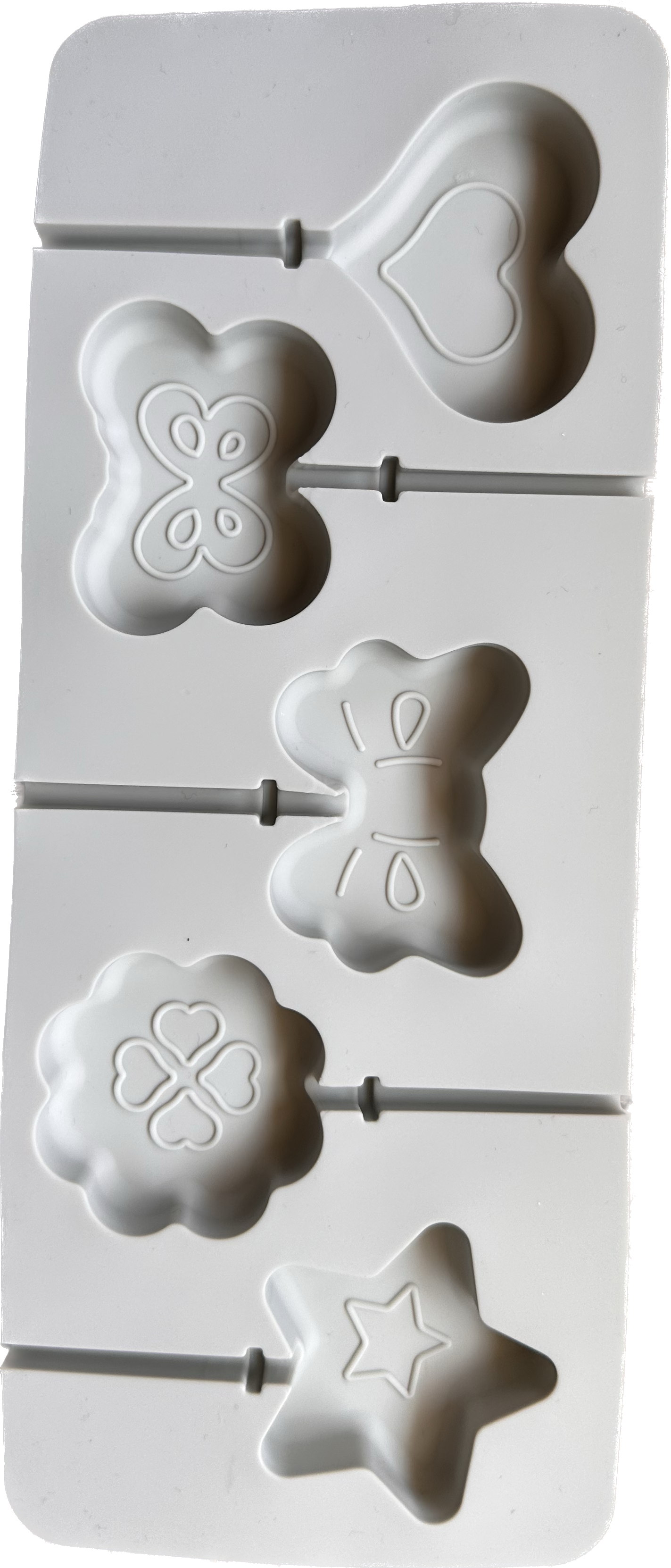 Molde de silicona para paleta tipo chupeta 5 formas