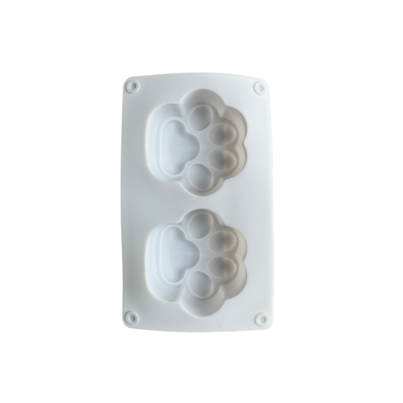 Molde huellitas perritos 2 cavidades