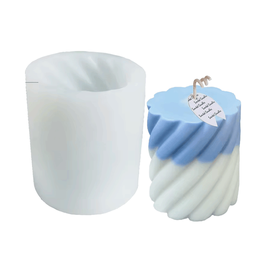 Cilíndrico líneas diagonales ancho