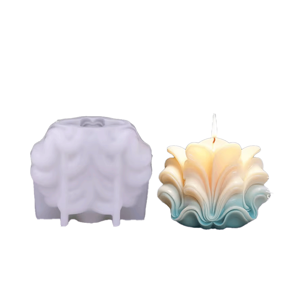 Molde silicona velas formas conchas 2