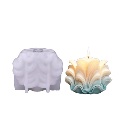 Molde silicona velas formas conchas 2
