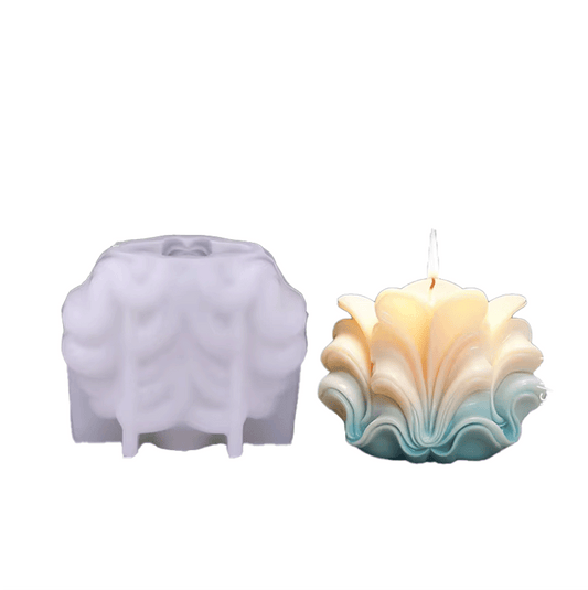 Molde silicona velas formas conchas 2