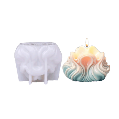 Molde silicona velas formas conchas 4