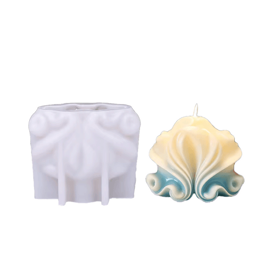 Molde silicona velas formas conchas 5