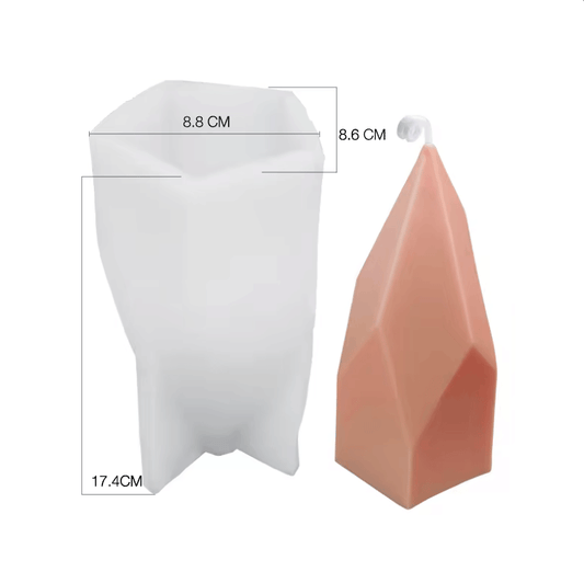 Molde silicona vela forma rocosa C
