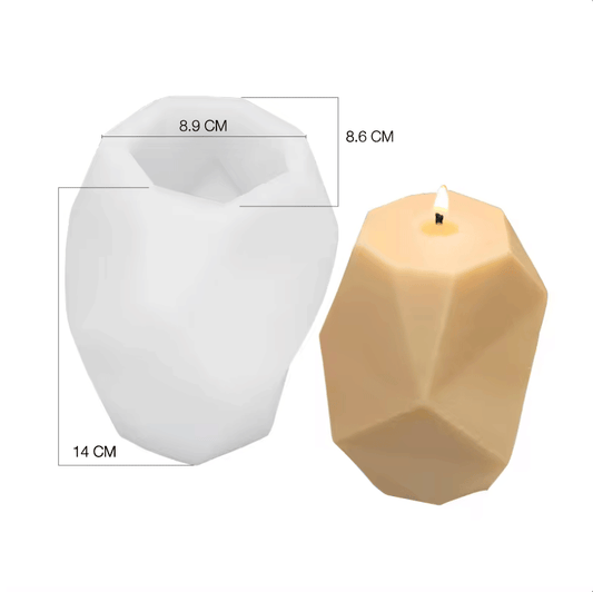 Molde silicona vela forma rocosa D