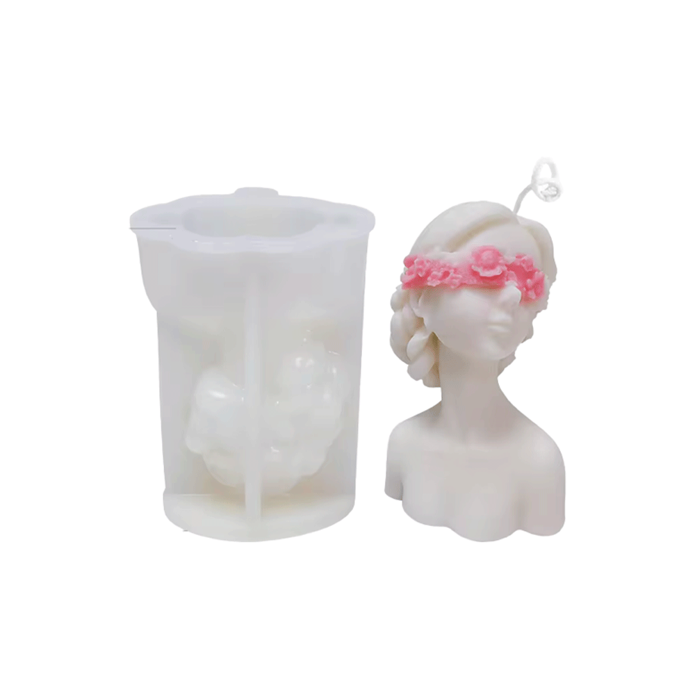 Mujer venda rosas grande