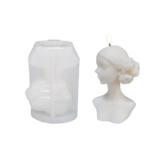 Mujer cabello recogido