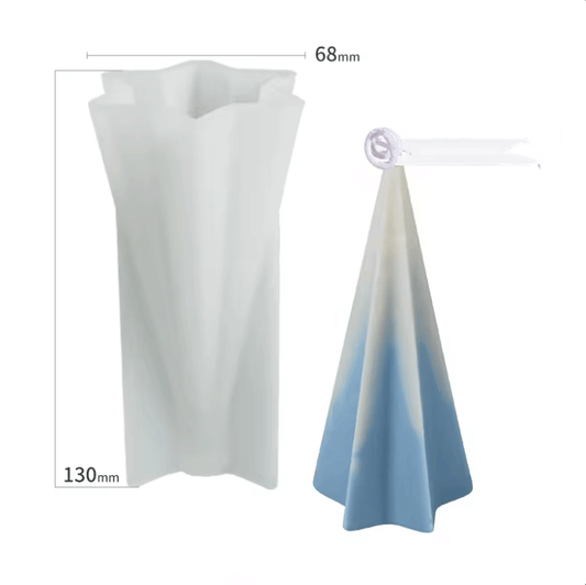 Molde silicona vela pirámide estrella