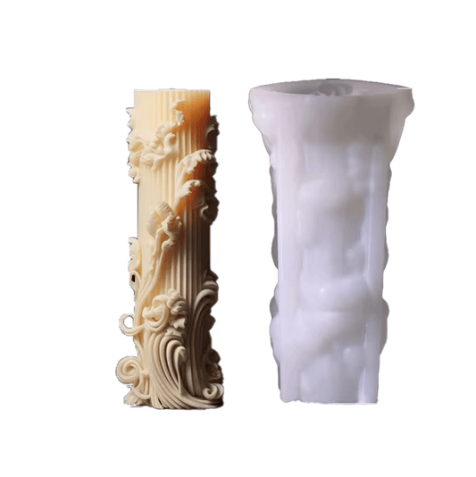 Torre pilar adornos y lineas verticales