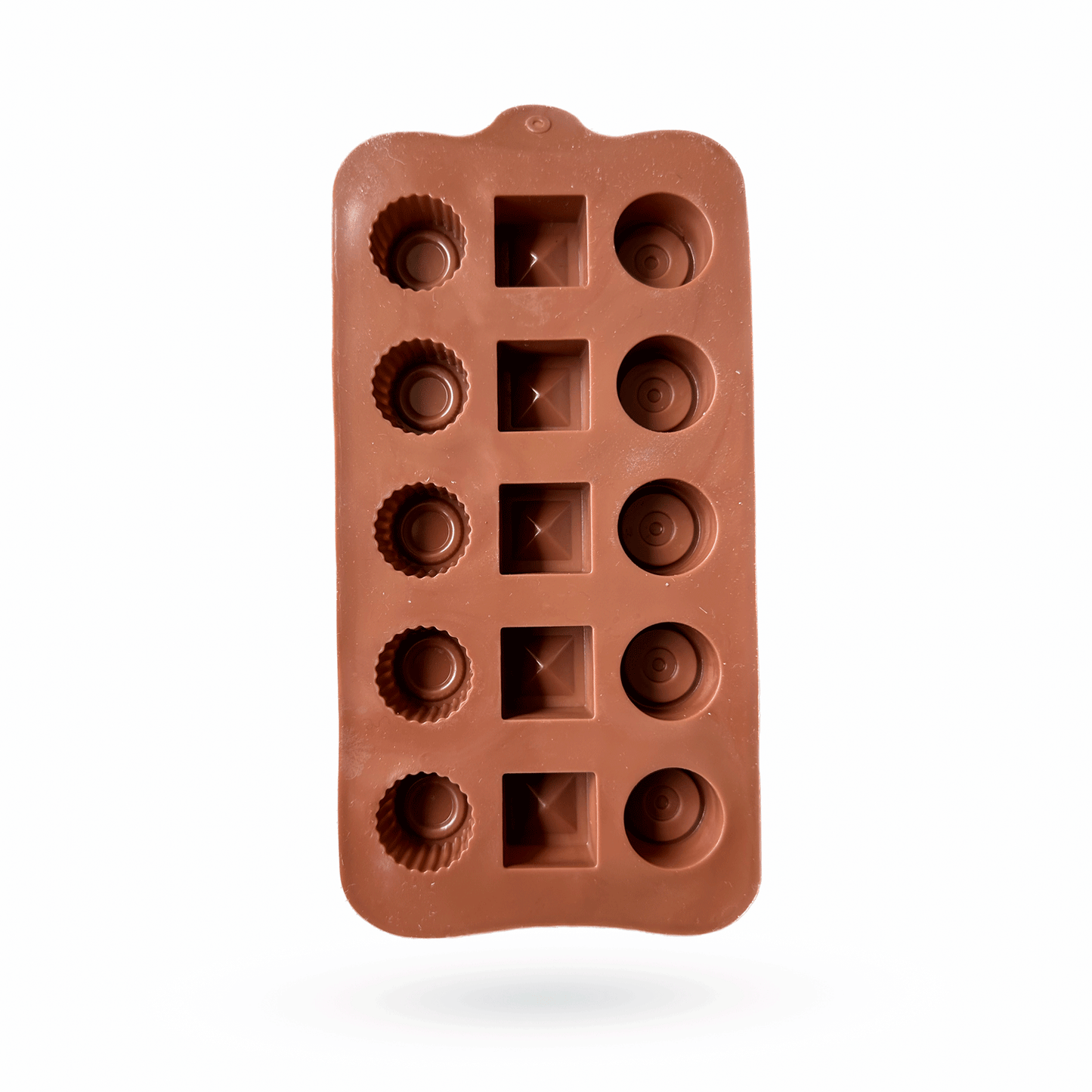 Molde silicona bombon chocolate 3 formas