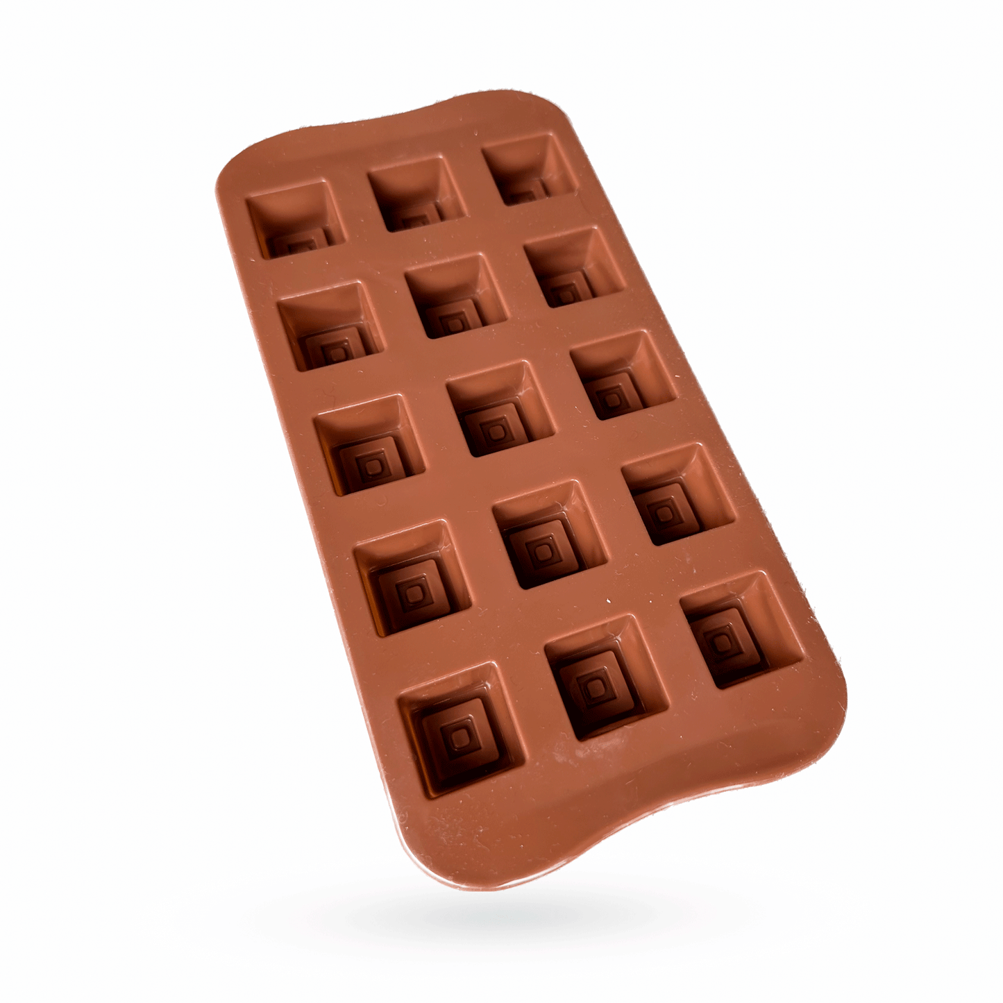 Molde bombon cuadrado fondo labrado cuadrado