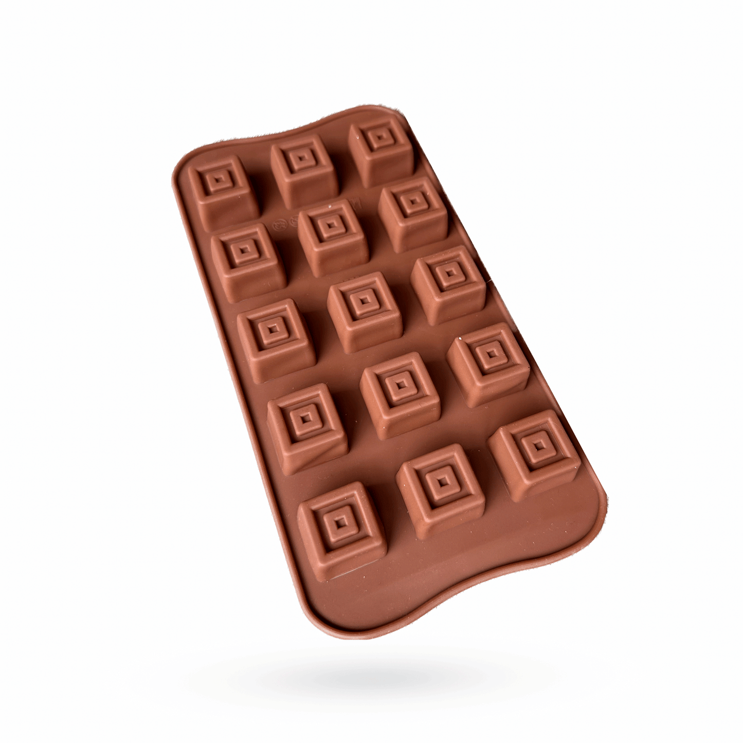 Molde bombon cuadrado fondo labrado cuadrado