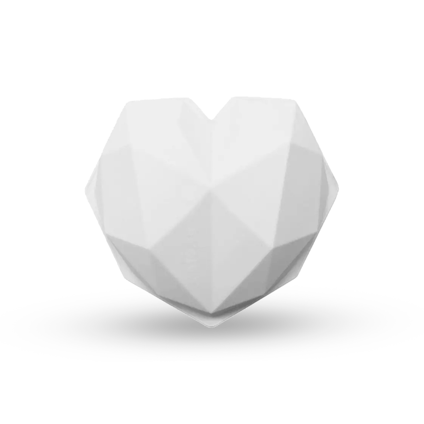 Molde corazon geometrico sin base