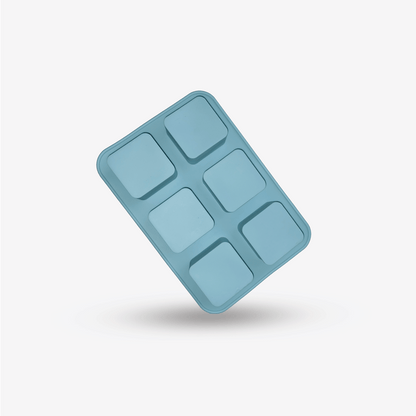 Molde cuadrado borde redondo 6 cav