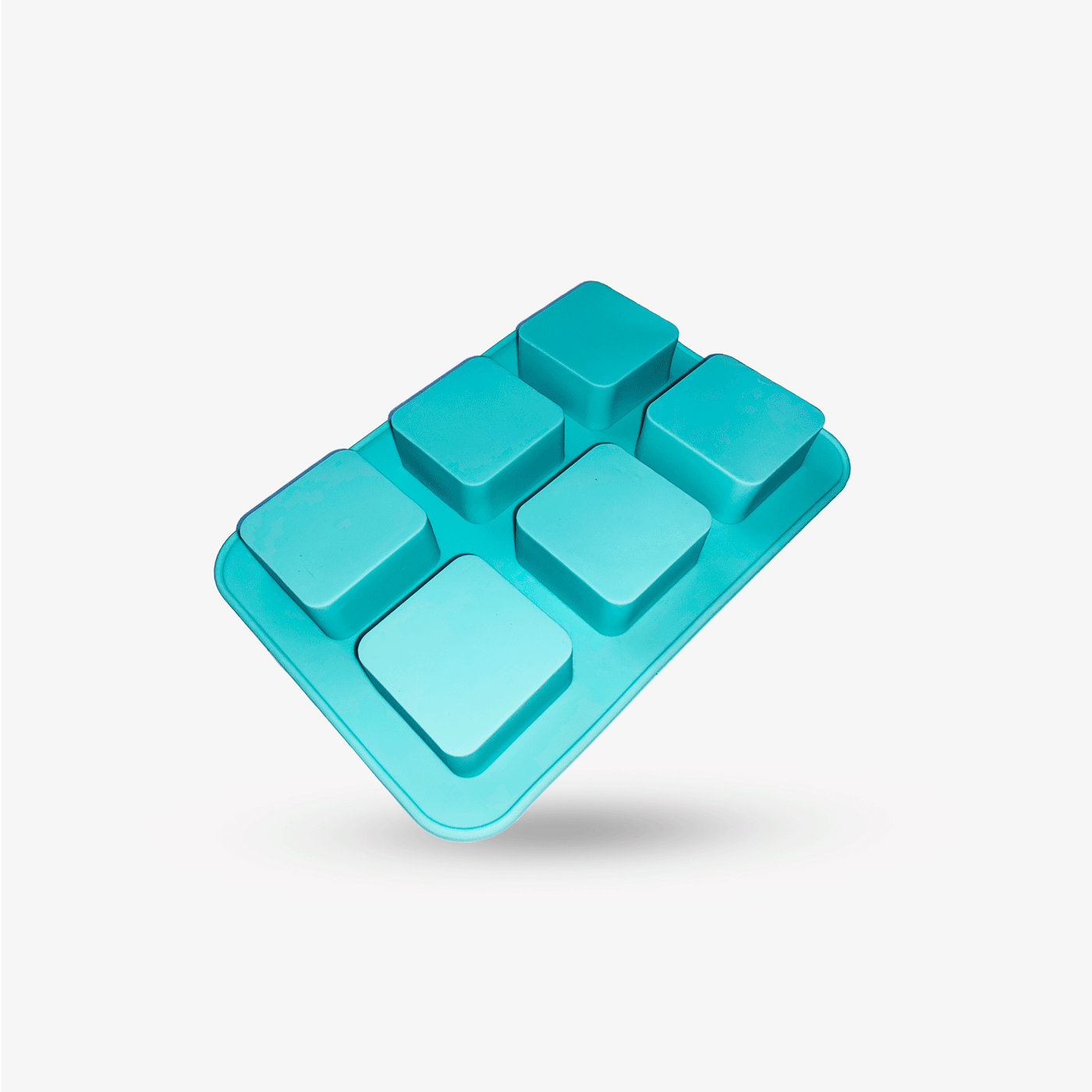 Molde cuadrado borde redondo 6 cav