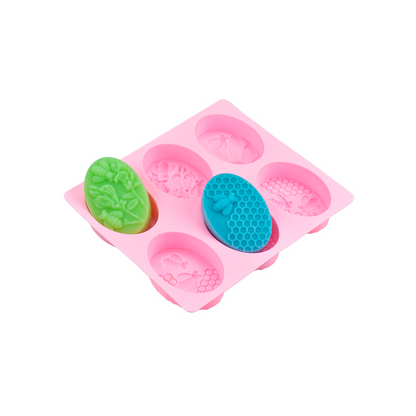 Molde de silicona panal de abejas ovalado