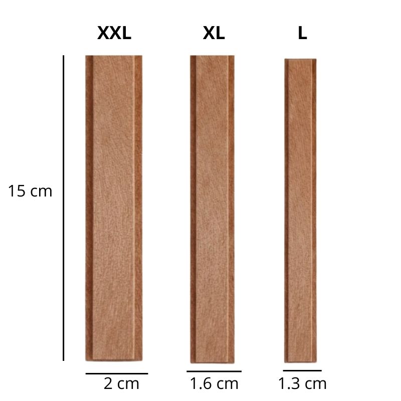 Pabilo de madera DOBLE para velas