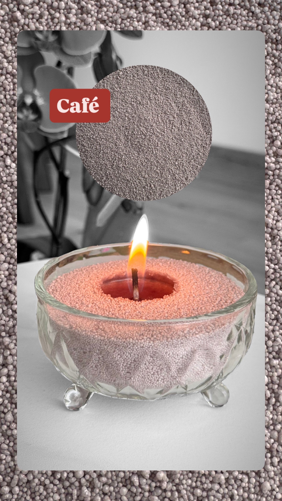 Cera de arena para velas
