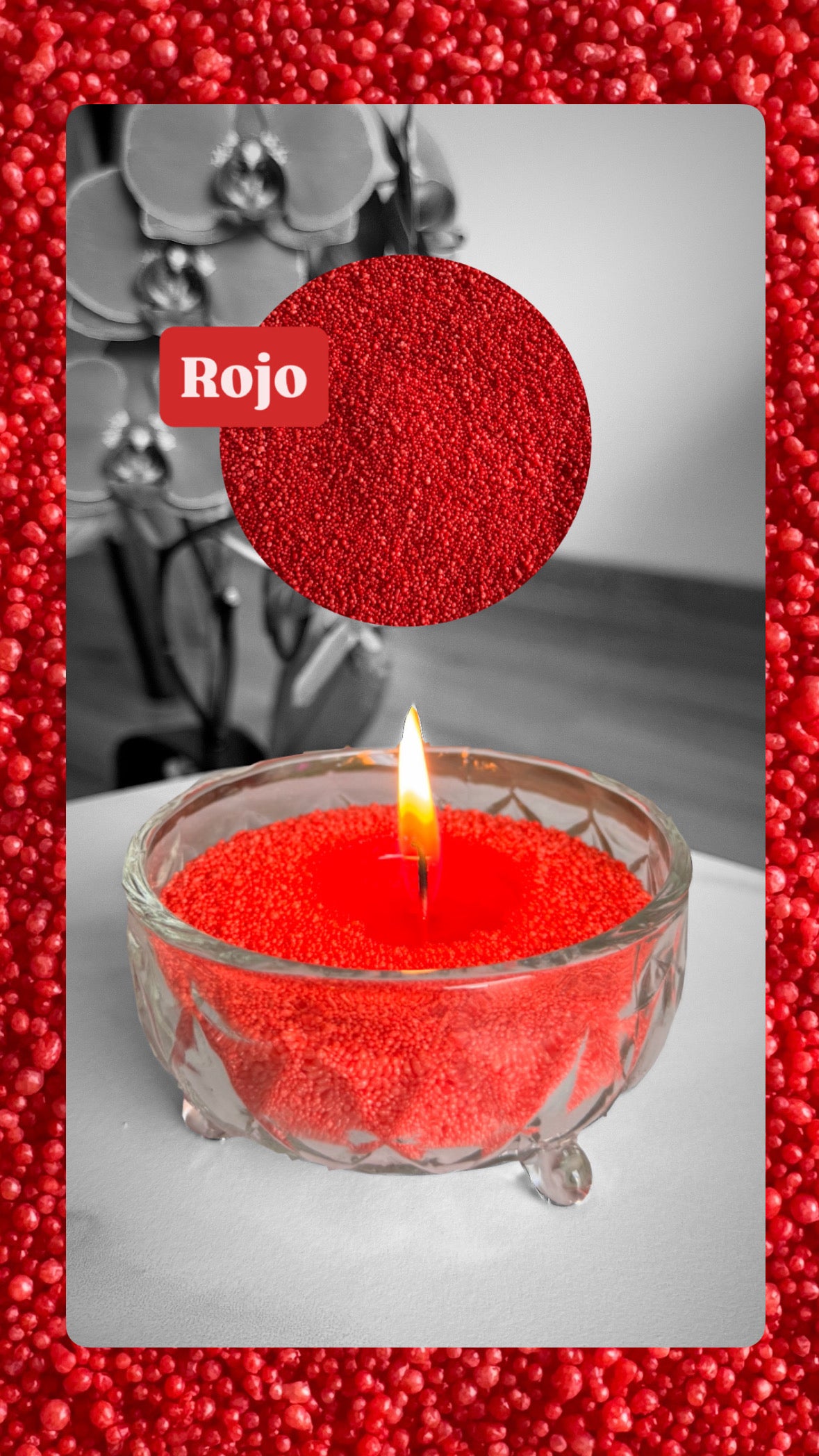 Cera de arena para velas