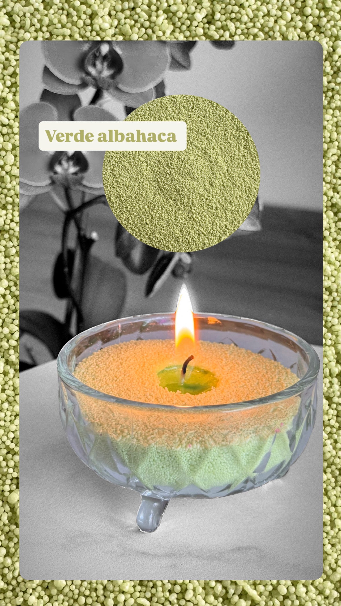 Cera de arena para velas