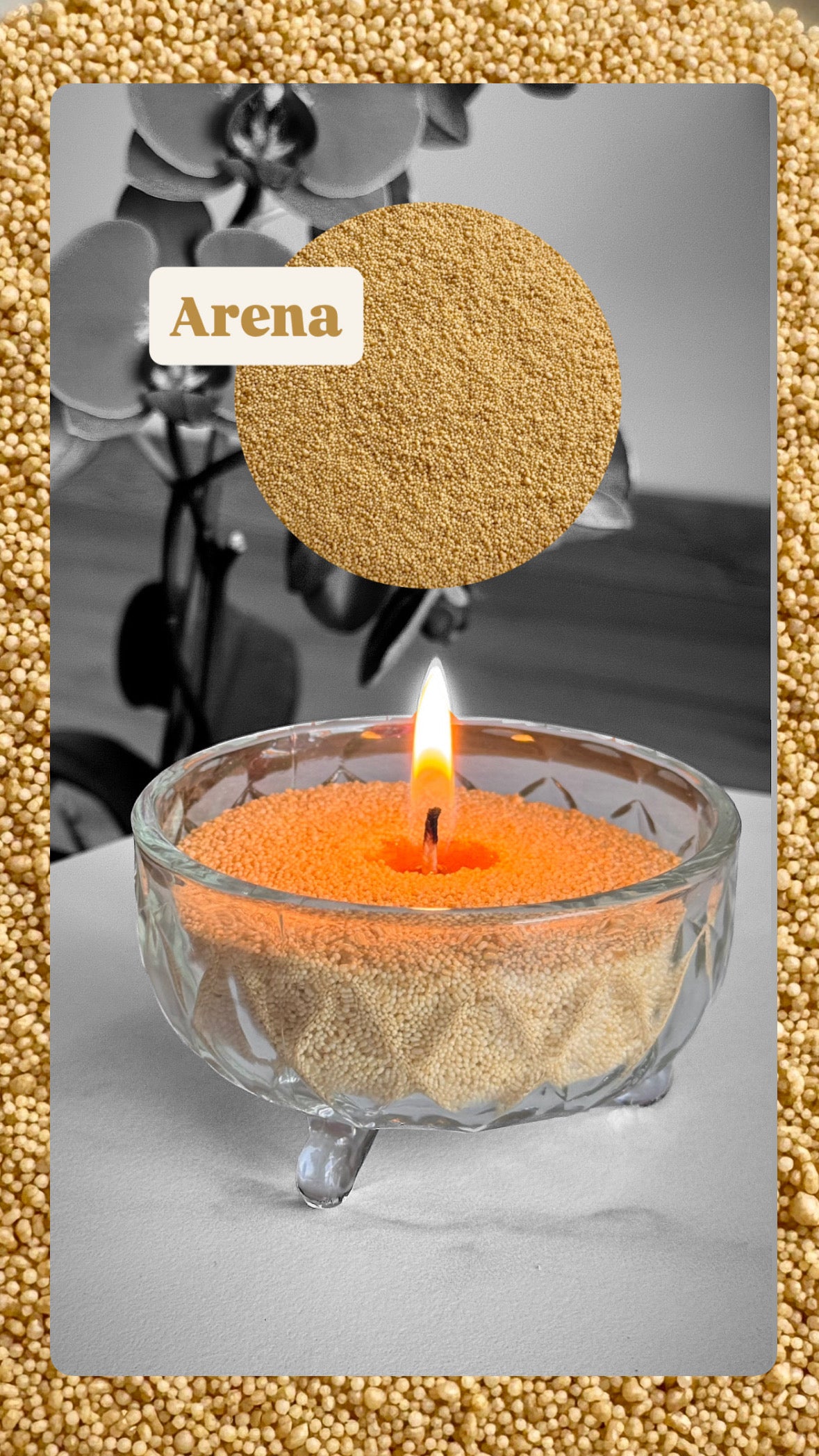 Cera de arena para velas