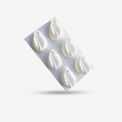 molde de silicona en forma de hoja