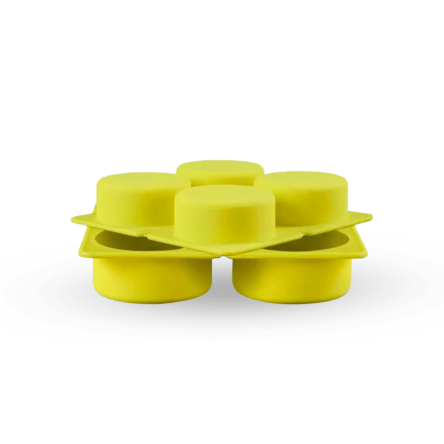 Molde redondo x 4 cavidades bandeja cuadrada