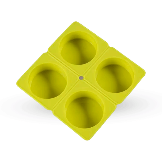 Molde redondo x 4 cavidades bandeja cuadrada