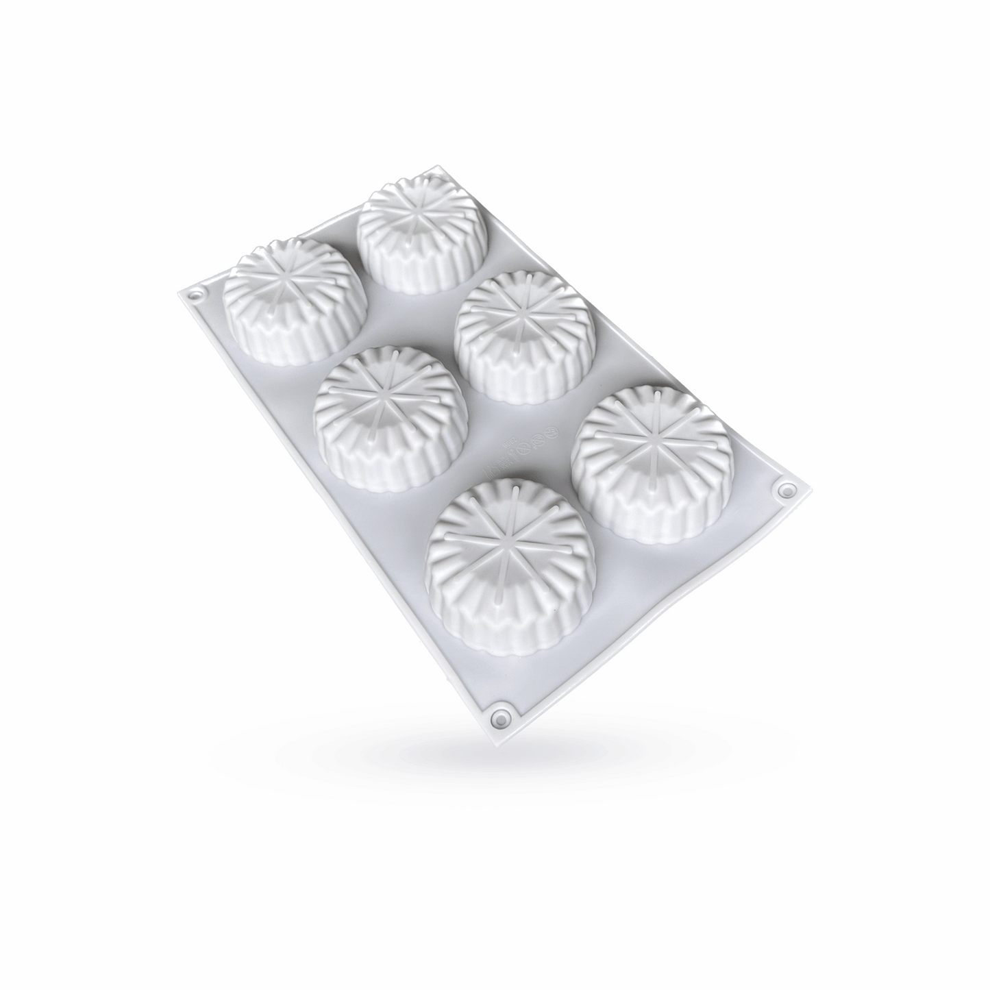 Molde de silicona redondo estrellado