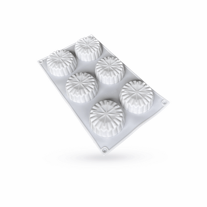 Molde de silicona redondo estrellado