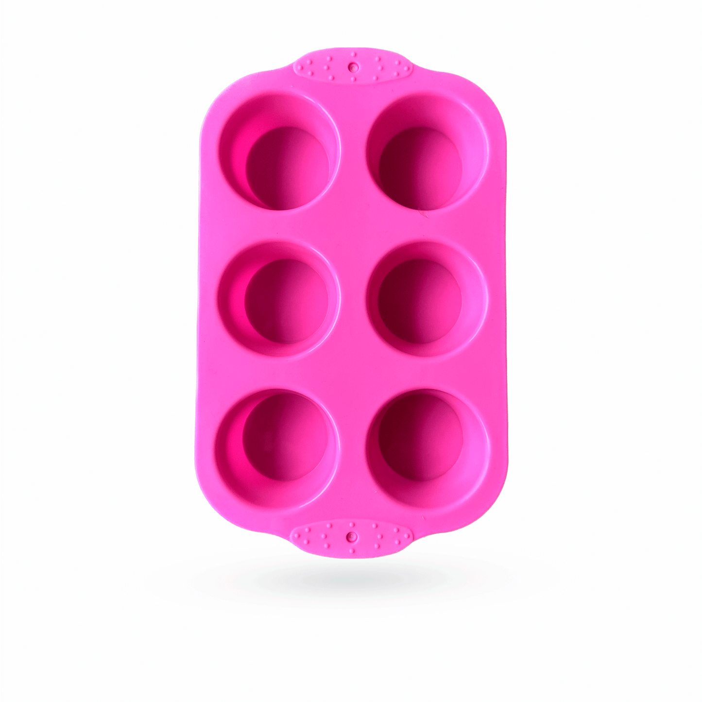 Molde silicona redondo tipo cupcake 6 cavidades