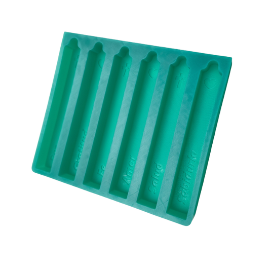 Molde velas de los deseos intensiones iglesia letra separada