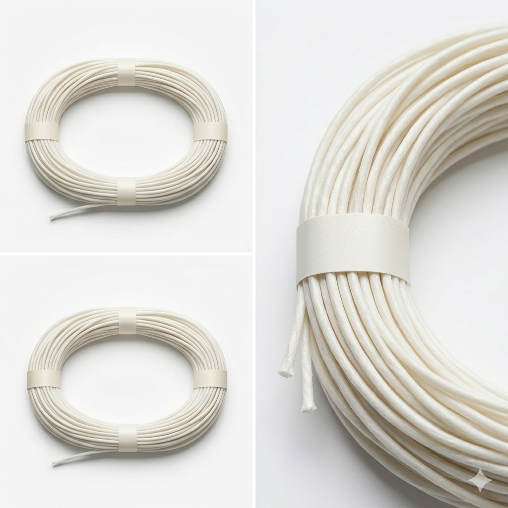 Pabilo encerado vela mediana