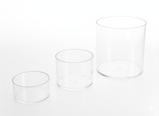 Contenedor acrilico transparente